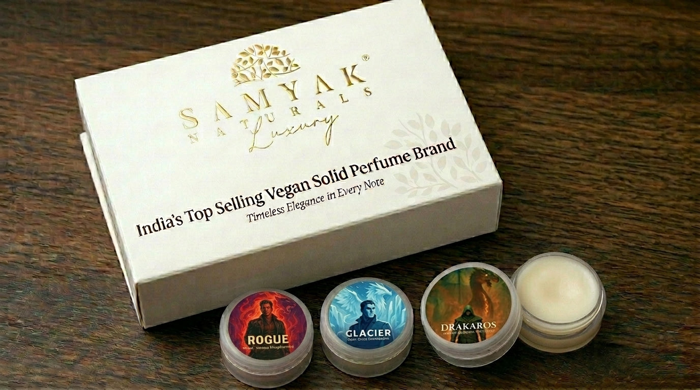 Men’s Solid Perfume Trio Discovery Set – Drakaros, Glacier & Rogue 3g