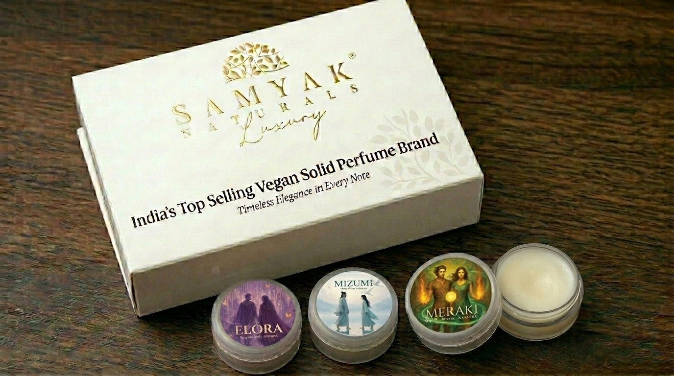 Gender Neutral Solid Perfume Trio Discovery Set – Meraki, Mizumi & Elora 3g