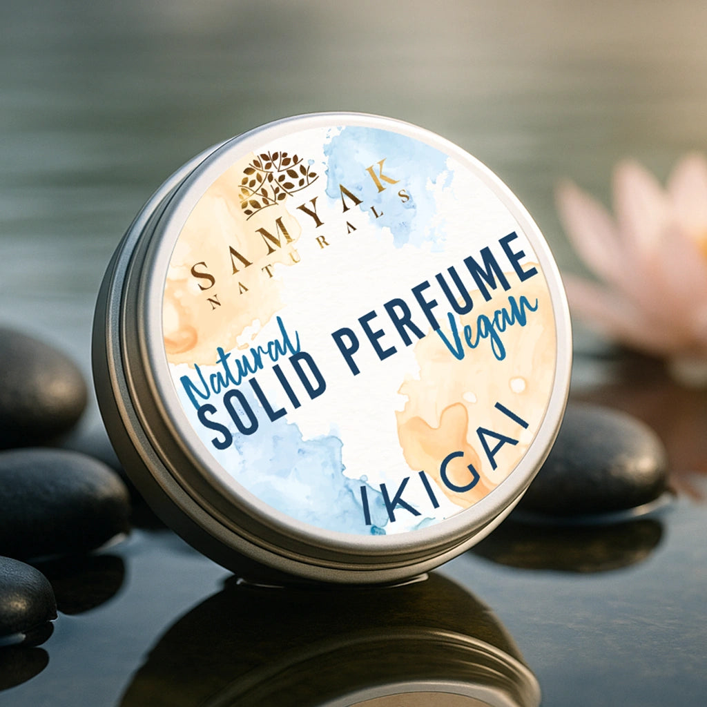 Aura, Ikigai & Oasis – Samyak Naturals Solid Perfume Set