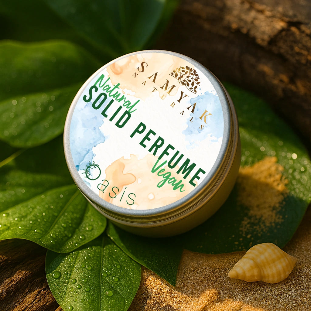 Aura, Ikigai & Oasis – Samyak Naturals Solid Perfume Set